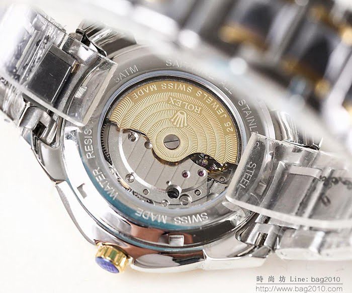 ROLEX勞力士 新款鎢鋼 Rolex情侶款 2019夏季熱浪勁推 進口雙曆機芯 高檔情侶表  wssb5196